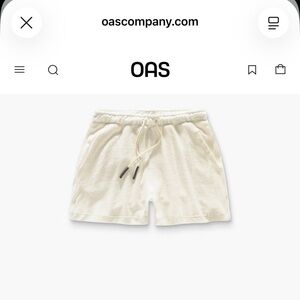OAS White Terry Cloth Shorts – Size M – Cabana Resort – NWOT